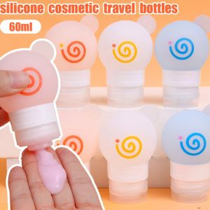 Portable Silicone Travel Bottle Cosmetic Storage Refillable Lotion Bottle Leakproof Shampoo Container Squeeze Tube Empty Bottle