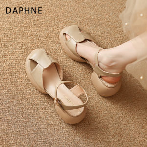 Daphne | Dép Mũi Hở Gót Dày
