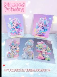 Diamond Painting Kits For Kids Wooden Stand DIY Art & Craft Mosaic Painting Gift For Kids 钻石画