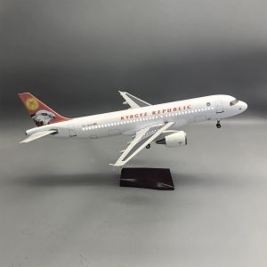 A320 Kyrgyzstan Presidential Aircraft Airways Air-bus a320 1/80 Scale Airplane Model 47CM Die-cast Resin Model Plane Enthusiasts