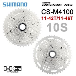 Líp SHIMANO DEORE CS-M4100 10 tốc độ 11-42T / 11-46T Phụ Tùng Xe Đạp MTB Chính Hãng Tùy Chọn Full Box