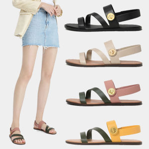 Summer New Arrival Casual Trendy Flat Heel Sandals for Women Fashionable Roman Style Open Toe Shoes Perfect for Daily Wear