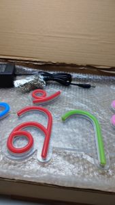 ป้ายไฟ Led สีสันสดใส ประหยัดไฟ ปลั๊กไฟ EU สำหรับตกแต่งหน้าร้านและบ้าน