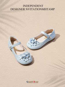 Princess Shoes for Girls Childrens Day Birthday Gift New Chinese Style Flower Student Girl Hanfu Shoes Leather Ballet Slippers