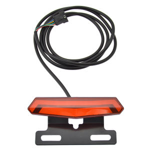 LED Ebike Brake Rear Light High-Brightness Brake Warning Light Energy Saving Easy Installation for 36V 48V Electric Bike