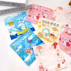 1 ชิ้น สร้างสรรค์ขนมน่ารัก บรรจุภัณฑ์ขนมถุง, ซองซิปล็อก, ซองใส่ผู้ชาย ซองใส่แมส