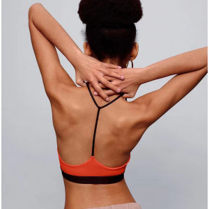 QIJINXIANGMEI | Breathable Quick-Dry Color-Block Sports Bra