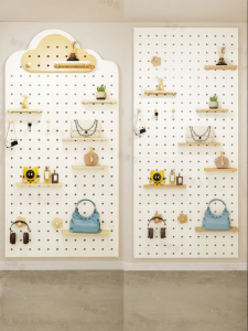 BEIQIVI | Hole Design Entryway Decorative Storage Wall Panel Wooden