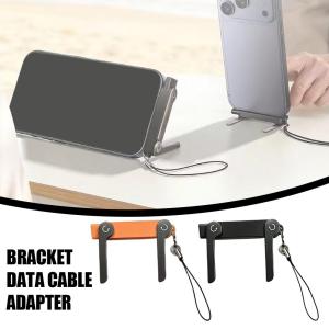 240W Fast Charging USB C OTG Adapter Data Transfer Converter with Foldable Phone Stand for Type C Device Charging Accessories