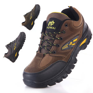 Mens Autumn Running Shoes Outdoor Leisure Travel Anti-Slip Wear-Resistant Work Wilderness Slow Jogging Lace-up Boots