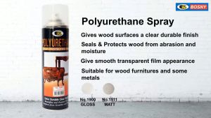 BOSNY สีสเปรย์เคลือบเงาไม้ No.B133 POLYURETHANE