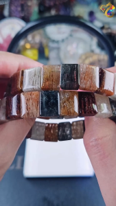 Collection Grade Lodolite Thousand Layers Four Seasons Phantom Quartz Shou Pai Bracelet