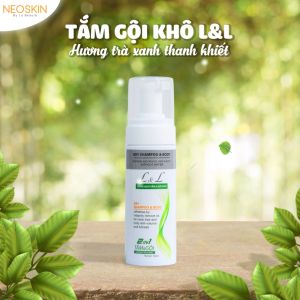Dầu Gội Khô 2in1 Tắm & Gội Dạng Xịt Bọt An Toàn Không Cần Nước Dùng Cho Nam & Nữ Không Bết Tóc NEOSKIN 160ml (Chai)