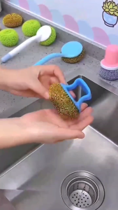WA01 Sikat Spon Kawat Cuci Piring Stainless Steel Panci Sabut Spons Sponge Dapur / Sabut Kawat