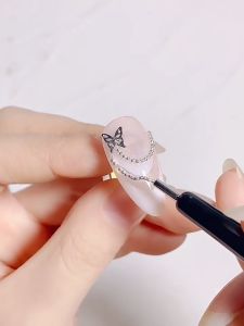 Nail Art Magnetic Pen for Steel Balls Powerful Stone Magnetic Nail Polish Gel Manicure Tools 美甲吸钢珠磁力笔超强磁铁猫眼甲油胶画花吸铁石