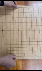 Bàn Cờ Trúc Khắc 2 mặt - Dùng Chơi Cờ Vây 19 Dòng và Cờ Tướng