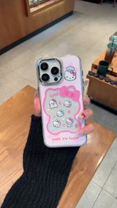 Sanrio 1pc Newly Designed Cute KT Cat Phone Case Made Of High-Quality Materials Anti-Scratch & Anti-Drop Soft Touch Finish Compatible With IPhone 11 12 13 14 15 16 Pro Pro Max Plus XR XS Max