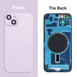 For iPhone 14 Plus Series Colors Battery Back Cover Glass Panel Rear Door Housing Case Camera Frame Lens Replace for iPhone 14