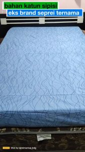 sprei perca My Love ukuran no.3 (120x200) bahan kain kotakan persegi