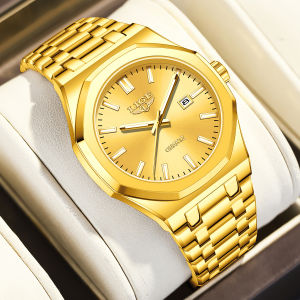 LIGE Luxury Men Watch Fashion Business Quartz Wristwatches Waterproof Luminous Steel Strap Watches For Men + Box