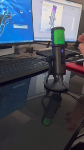 Xtuga ZX-776 Professional USB Condenser Microphone for PC Podcast Streaming Gaming Computer Desk