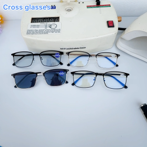 แว่นสายตายาว +1.00ถึง+4.00 เลนส์โปรเกรสซีฟ-บลูฯออโต้ แว่นตาอ่านหนังสือ รหัส BCGL67