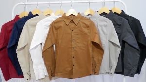 Atasan Kemeja Casual Anak Perempuan Material Katun Model Slimfit Korean Terbaru