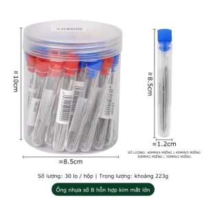 18pcs thép không gỉ Big Eye Needle Handmade khâu DIY kim sống sửa chữa quần áo thủ công may công cụ ESTLA