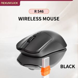 NexusClick 55g Light Portable 2.4G Wireless Office Mouse Silent Buttons 3 Adjustable DPI Power Saving Durable Plug and Play Mice
