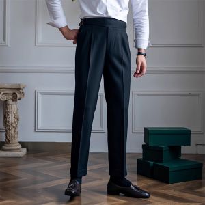 Naples Suit Pants Men K-style Casual Lightly Mature Mens Business Silm Straight-leg Autumn and Winter Trousers and Suit Pants Men