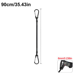 60/90/120cm Heavy Duty Bungee Cord with Hooks Elastic Tie Strap String Kayak Cycling Luggage Packing Ropes Camping Accessories