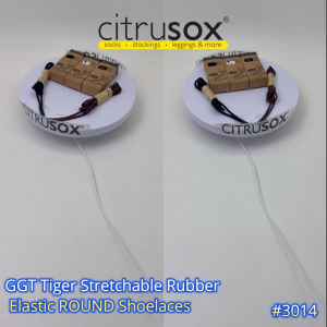 CITRUSOX / GGT TIGER Stretchable Rubber Elastic Round Shoelaces (140 cm) #3014 #8eyelets