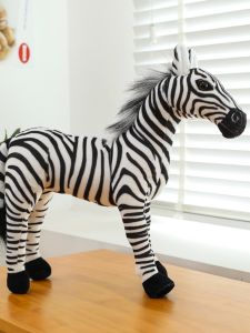 GUAIBUDIAN | Realistic Zebra Plush Toy