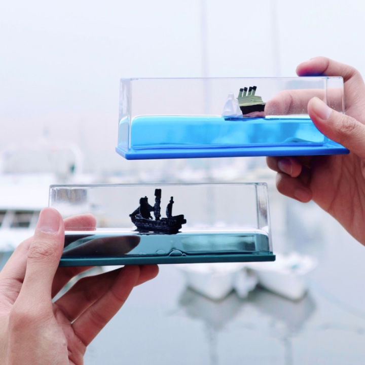 Unsinkable Boat Toy Cruise Ship Fluid Drift Bottle, Unsinkable Cruise