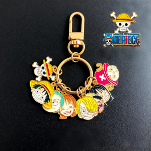 Bandai | ONE PIECE Keychain Monkey D. Luffy Nami Anime Peripherals Bluetooth Headset Charm Delicate Fashion Toy Jewelry Gift for Friends
