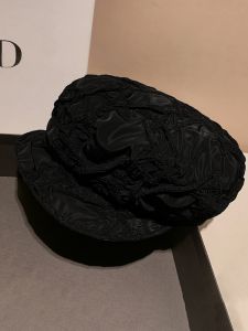Japanese Style Face Covering: Textured Beret Hat Women