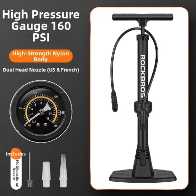 RockBros | Portable High-Pressure Multipurpose Bike Pump