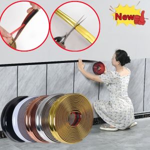 5M Self-adhesive mirror sticker Waterproof Strips Wall Corner Molding Trim Tapes Child safety table corner anti-collision Strip
