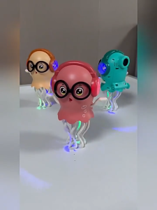 Mainan Sotong 魔性章鱼水母电动玩具跳舞 Dancing Octopus Jellyfish Electric Toy 音乐灯光可爱益智玩具 Music Light Baby Toy