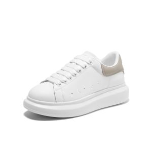 Belle | Elevating Thick Sole White Casual Shoes For Women
