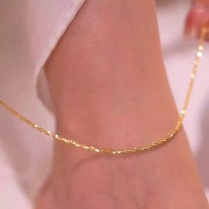 สร้อยข้อเท้าไททาเนียม ไม่ซีดจาง สไตล์ดอกกุหลาบ สำหรับผู้หญิง เครื่องประดับอเนกประสงค์ แฟชั่นฤดูร้อน สร้อยข้อเท้าแบบใหม่