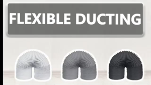 Saluran Aluminium Fleksibel Hos Ekzos/Flexible Thick Fireproof Tube/Non Insulated Flexible Aluminum