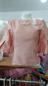 🎠 เสื้อผู้ใหญ่ มีหลายสี เสื้อออกงานบุญ งานบวช ชุดไทยประยุกต์ ผ้าไหมไทย อัดกาว Size M-2XL (อก 36"-42") Thai