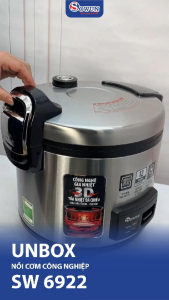 Nồi cơm điện công nghiệp SOWUN SW6955 5.5LIT lòng nồi hợp kim nhômphủ lớp chống dính cao cấp