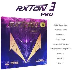 Original RXTON Brand New RXOTN 3-Pro 9 National Table Tennis Rubber Sticky Ping Pong Rubber Blue Sponge