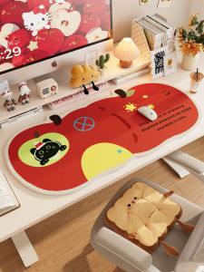 NAIERDENG | Waterproof Large Cat Cartoon Cute Mouse Pad Red