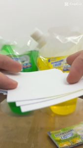 Waterproof Sparkly Dishwashing Liquid Stickers - 17PCS Set in Small (S) and Medium (M) Sizes