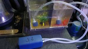 Double Hole Air Pump of Fish Tank usb Mute Oxygen Pump Household Aquarium Oxygen Pump Fishing Small Oxygen Supply Machine