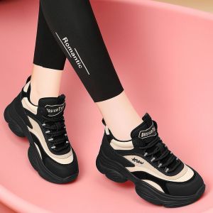 Mom Shoes 2025 Spring Autumn Popular Womens Thick Bottom Lightweight Anti-slip Casual Shoes Versatile Fashionable Niche Sports Shoes