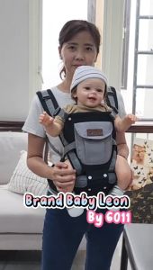 BABYLEON Gendongan Bayi 0-3Th 5in1 Way Gendongan Hipseat Baby Multifungsi Gendongan Anak Gendongan Bayi BY-60-GB